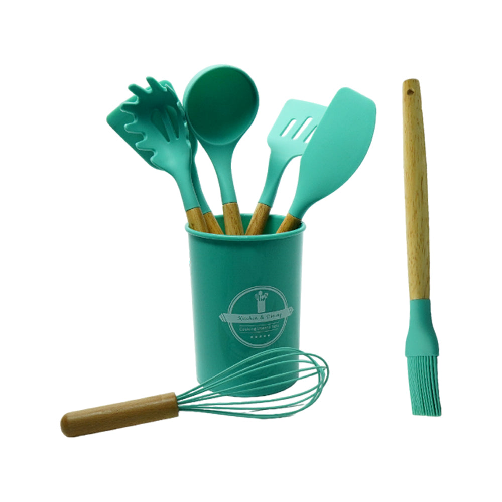 KITCHEN SPOON SET 12PC SILICON 50458 Default Title - MamasJan Crockery