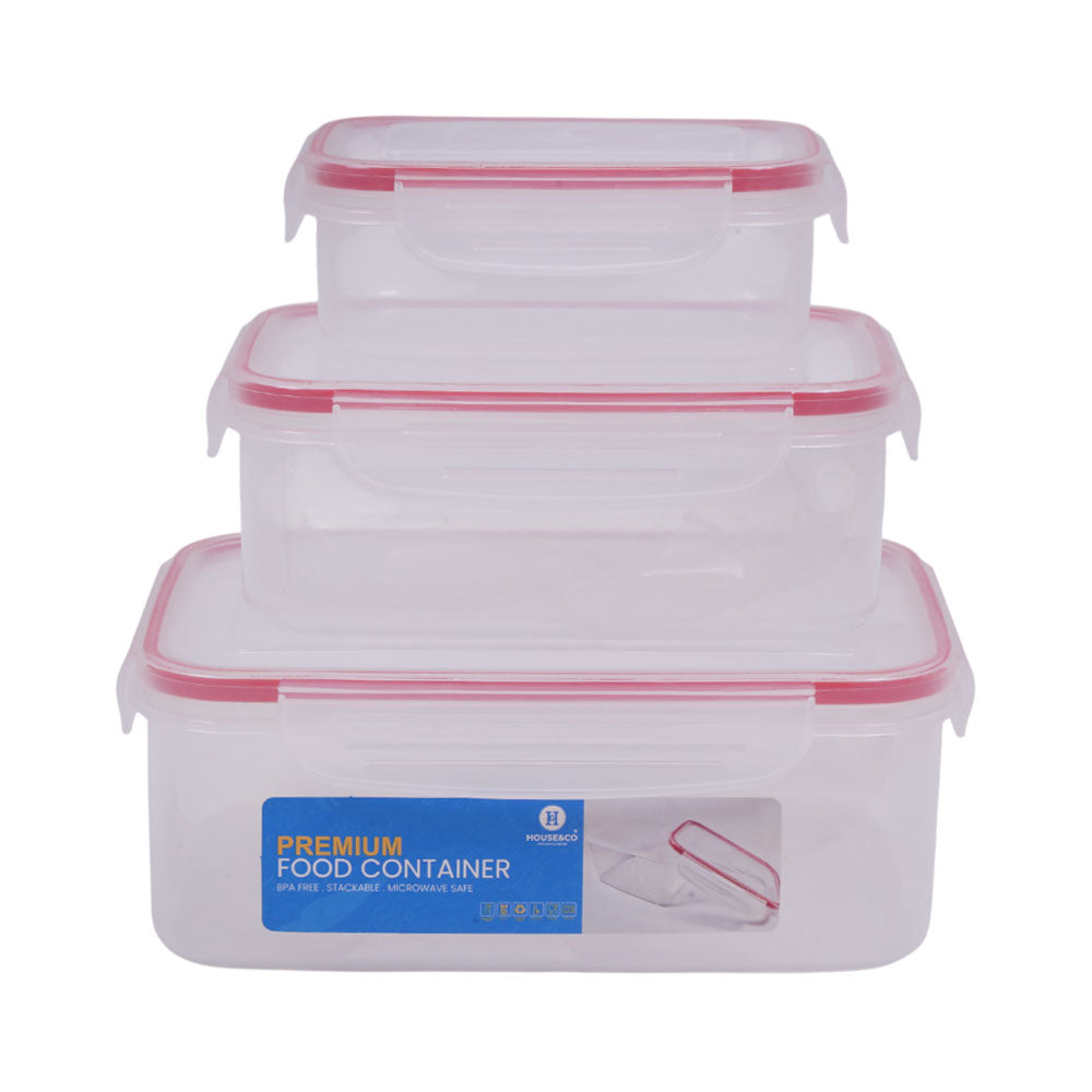 HOUSE & CO FOOD CONTAINER SET (500 1200 2250 ML) Default Title - MamasJan Crockery