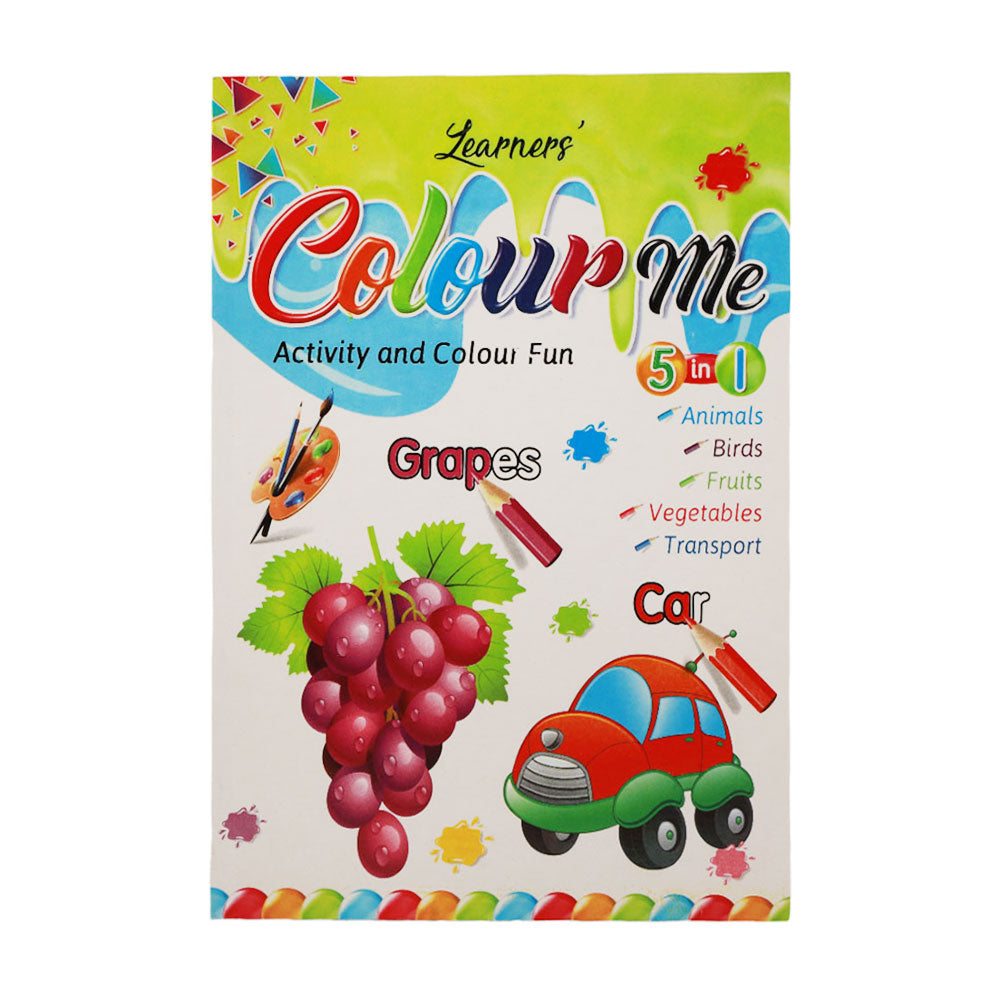 0019 LEARNERS COLOR ME COLORING BOOK 5IN1 Default Title - MamasJan Toys