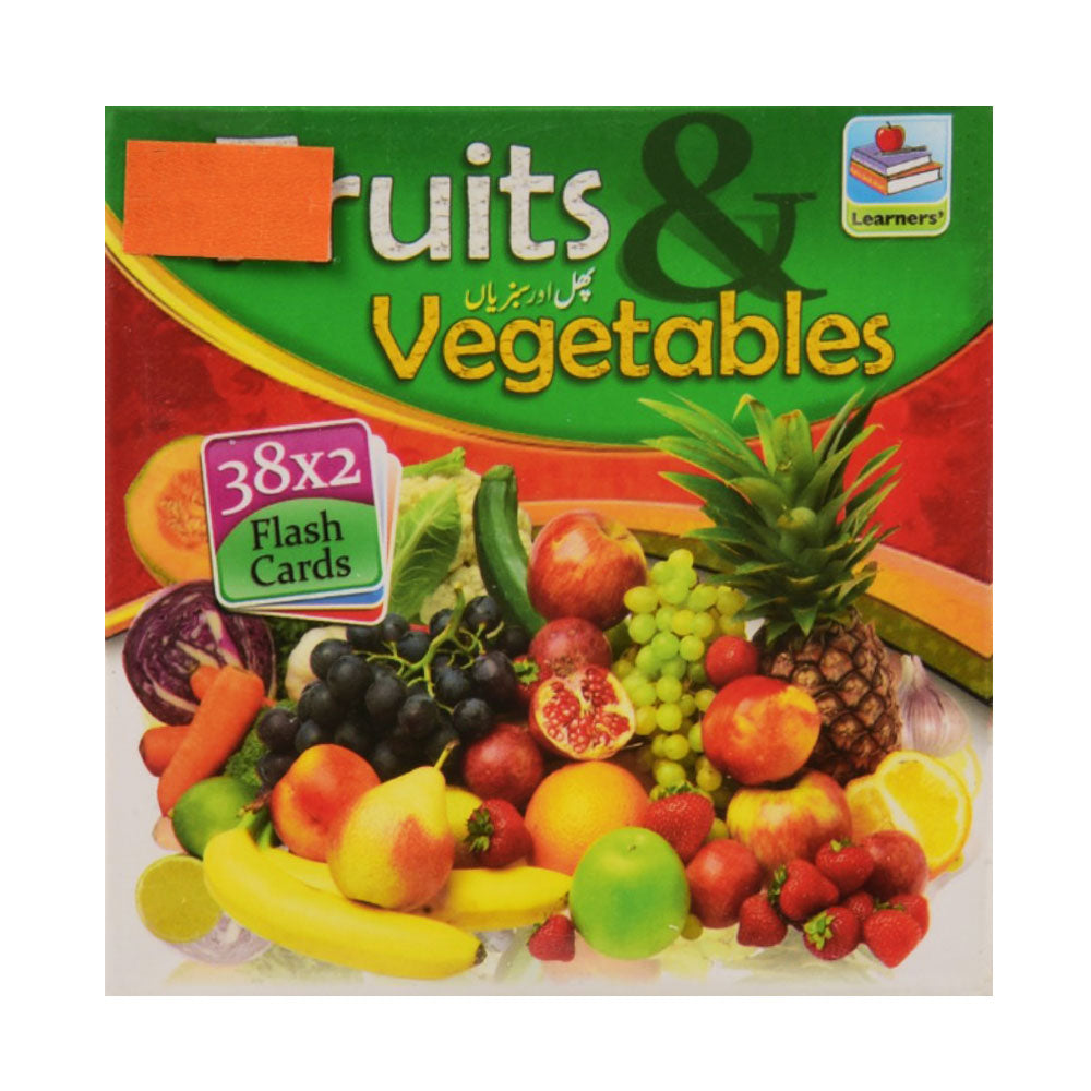 2399 LEARNERS FLASH CARD FRUITS & VEGETABLES Default Title - MamasJan Toys