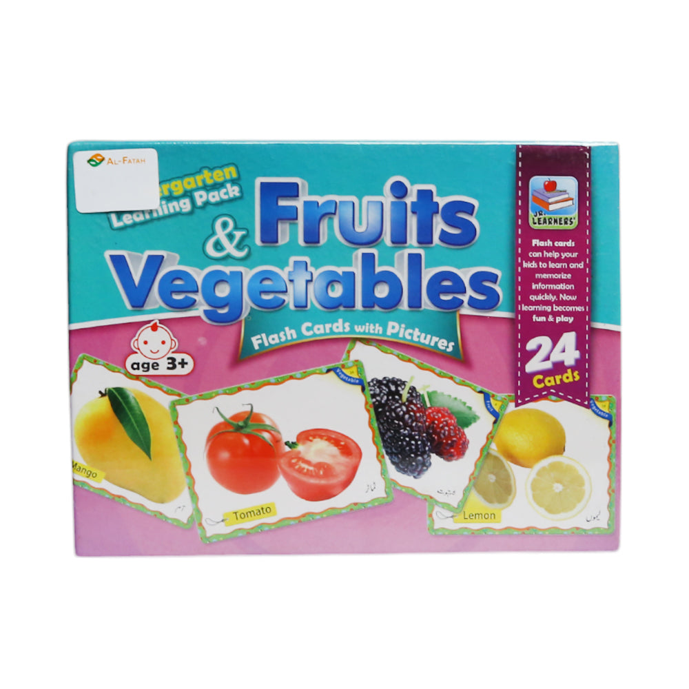 2409 FRUITS & VEGETABLES FLASH CARDS 24 CARDS Default Title - MamasJan Toys