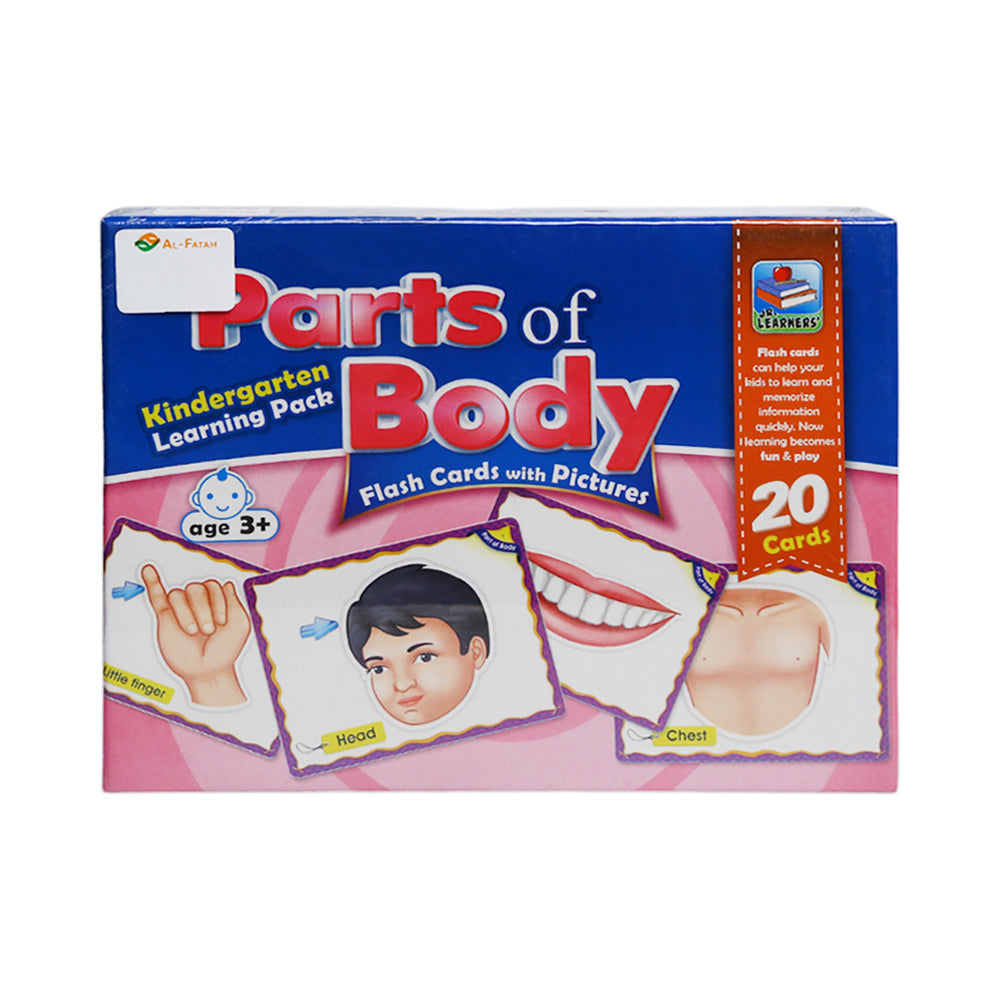 2411 PARTS OF BODY FLASH CARDS 20 CARDS Default Title - MamasJan Toys