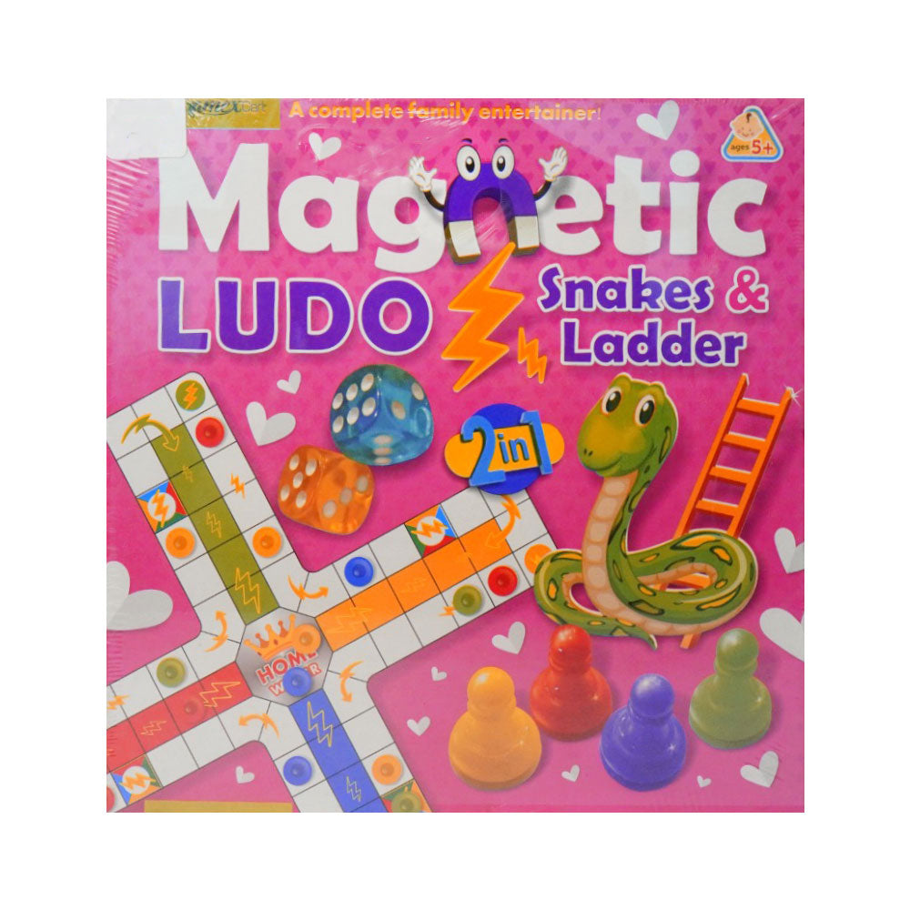 7062 MAGNETIC LUDO PINK Default Title - MamasJan Toys