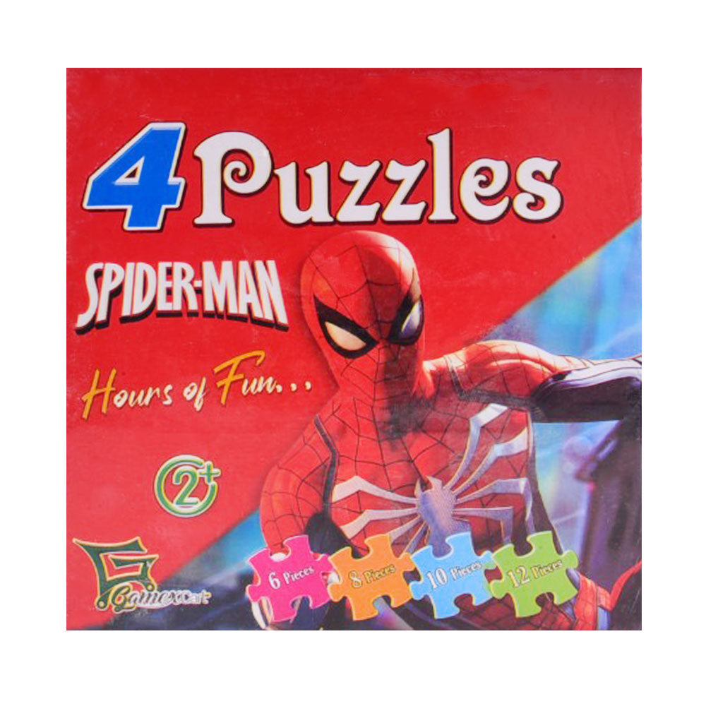 8507 GAMEXCART 4 PUZZLE SPIDER MAN Default Title - MamasJan Toys