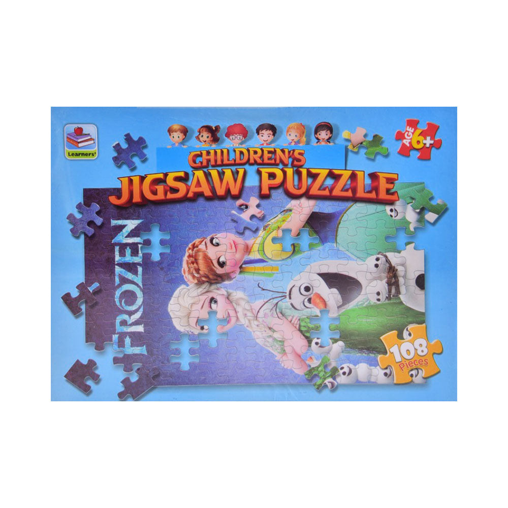 8801 LEARNERS CHILDERN JIGSAW PUZZLE FROZEN Default Title - MamasJan Toys