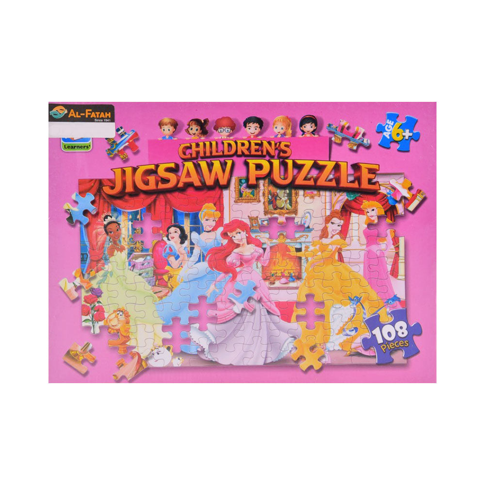 8802 LEARNERS CHILDREN JIGSAW PUZZLE PRINCESS 108PC Default Title - MamasJan Toys