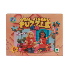 8901 JR.LEARNERS REAL JIGSAW PUZZLE BARBIE 12PC Default Title - MamasJan Toys