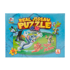 8905 JR.LEARNERS REAL JIGSAW PUZZLE TOM & JERRY 12PC Default Title - MamasJan Toys