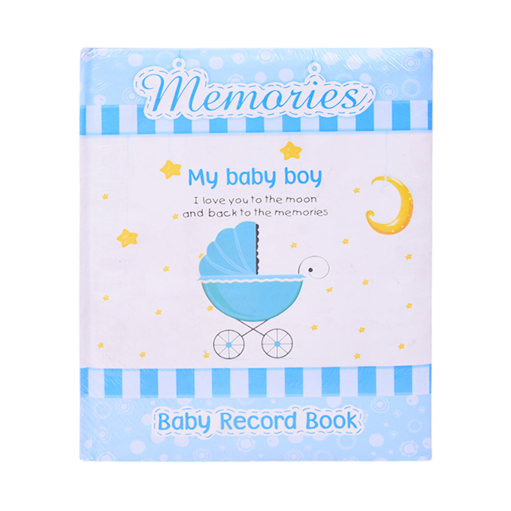 1109 MY BABY BOY MEMORY RECORD BOOK A.M Default Title - MamasJan Toys
