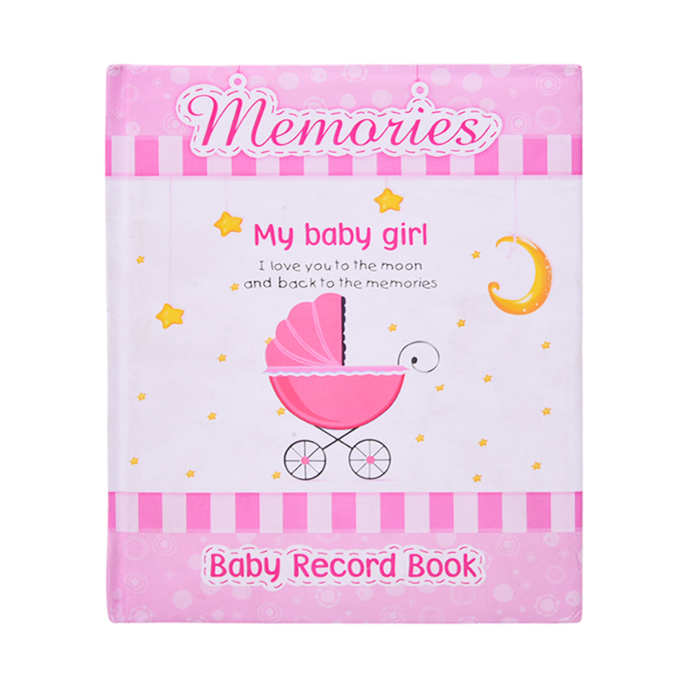 1110 MY BABY GIRL MEMORY RECORD BOOK A.M Default Title - MamasJan Toys