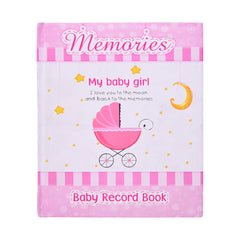 1110 MY BABY GIRL MEMORY RECORD BOOK A.M Default Title - MamasJan Toys