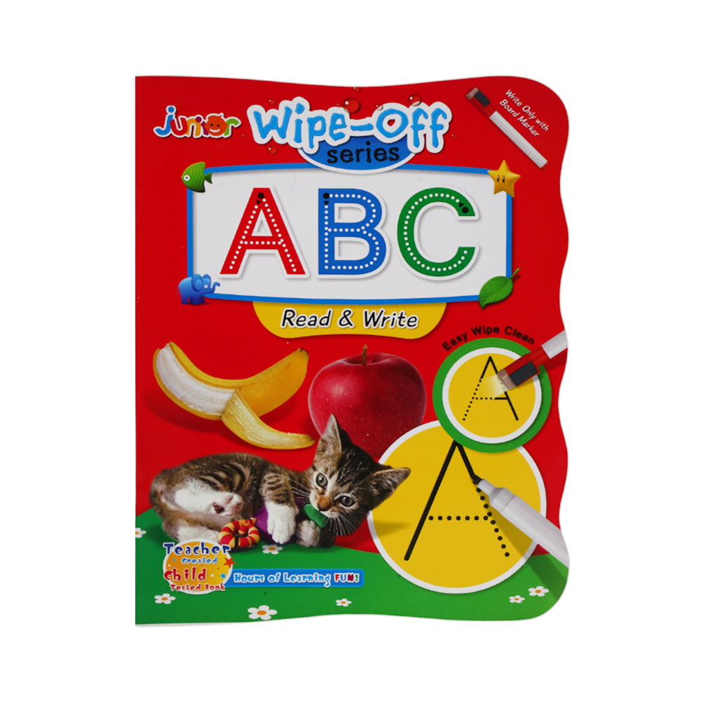 1992 JUNIOR WIPE OFF READING & WRITING BOOK ABC (CAPITAL) Default Title - MamasJan Toys