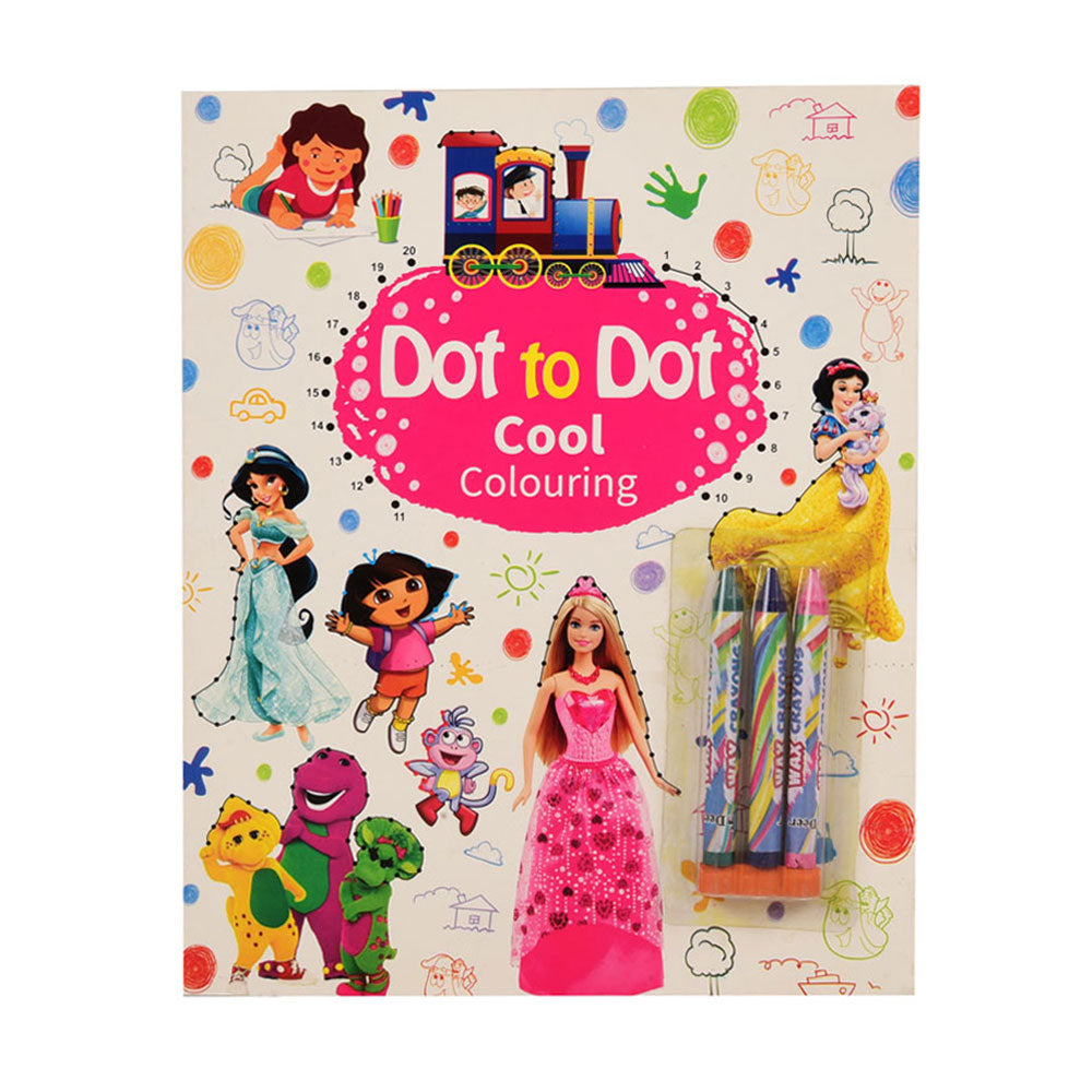 0052 DOT TO DOT COOL COLORING BOOK A.M Default Title - MamasJan Toys