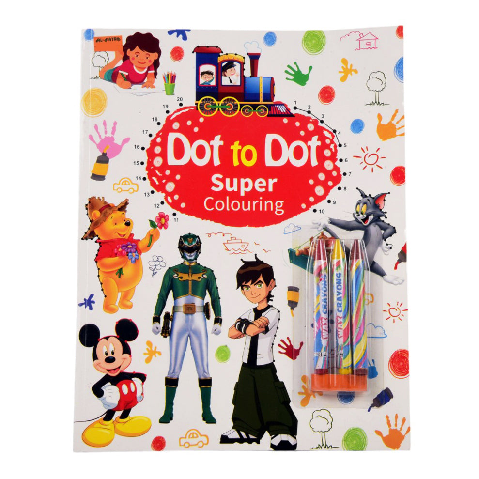0069 DOT TO DOT SUPER COLORING BOOK A.M Default Title - MamasJan Toys