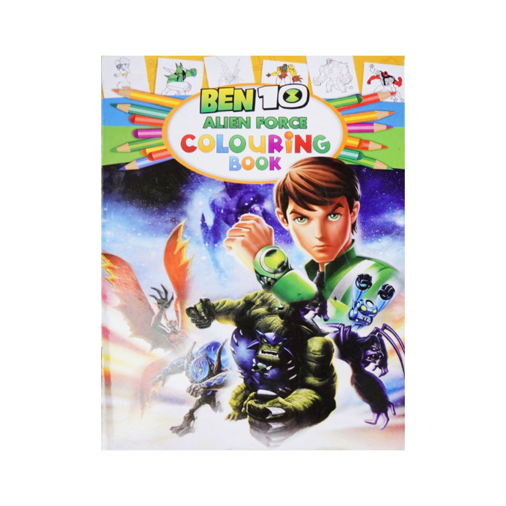 0199 BEN 10 ALIEN FORCE COLORING BOOK A.M Default Title - MamasJan Toys