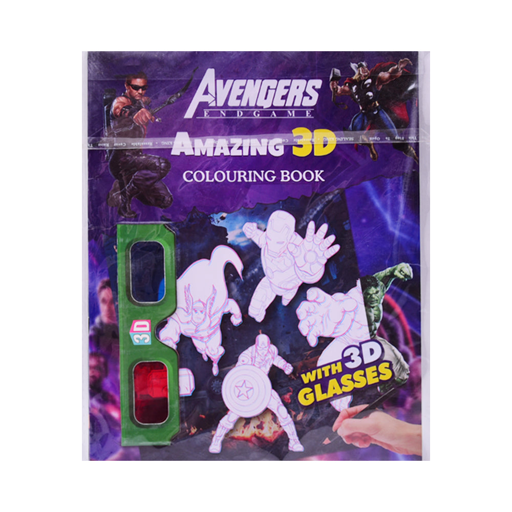 6948 AVENGERS END GAME 3D COLORING BOOK A.M Default Title - MamasJan Toys
