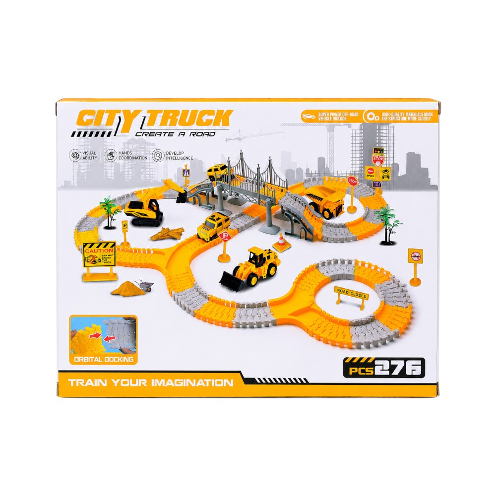 2036 CITY TRACK SET 276PC IR Default Title - MamasJan Toys