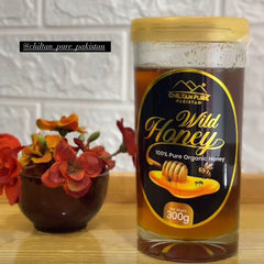 Wild Honey - Pure Honey , Real Sweetness in Every Drop (New Crystal - Clear Glass Packaging)