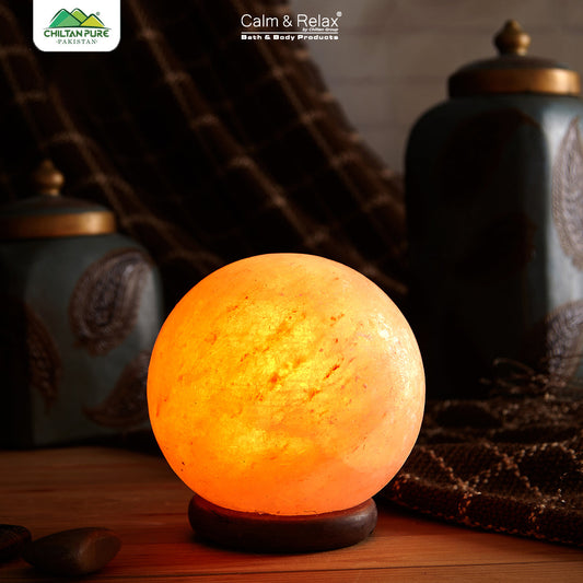 Decorative and Natural Air Purifier Ball Shape Salt Lamp