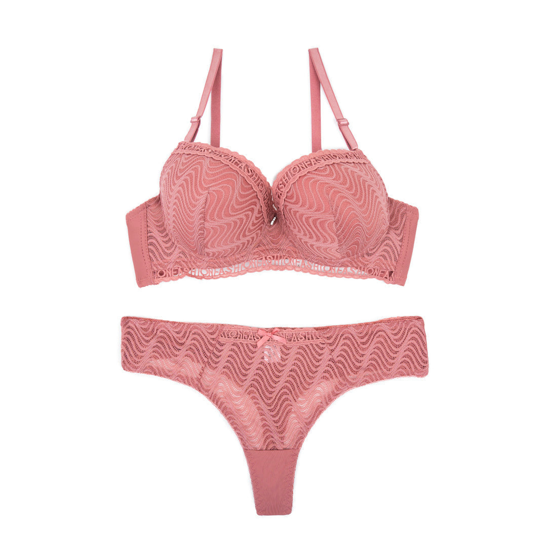 BELLEZA THIN CUP BRA SET A2011 TEA PINK / 42C - MamasJan Lingerie