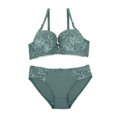 BELLEZA PUSH UP BRA SET A2024 DARK GREEN / 40B - MamasJan Lingerie