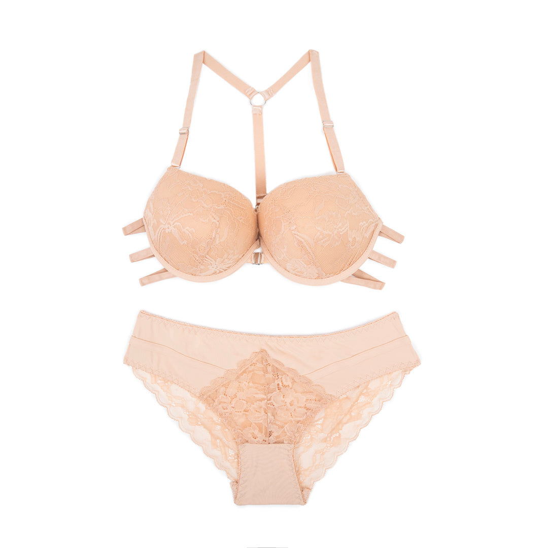 BELLEZA PUSH UP BRA SET A2112 SKIN / 40B - MamasJan Lingerie