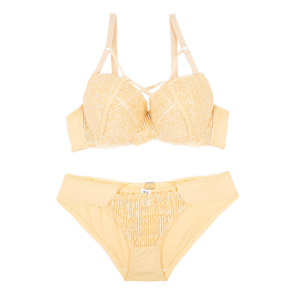 BELLEZA PUSH UP BRA SET A2114 SKIN / 40B - MamasJan Lingerie