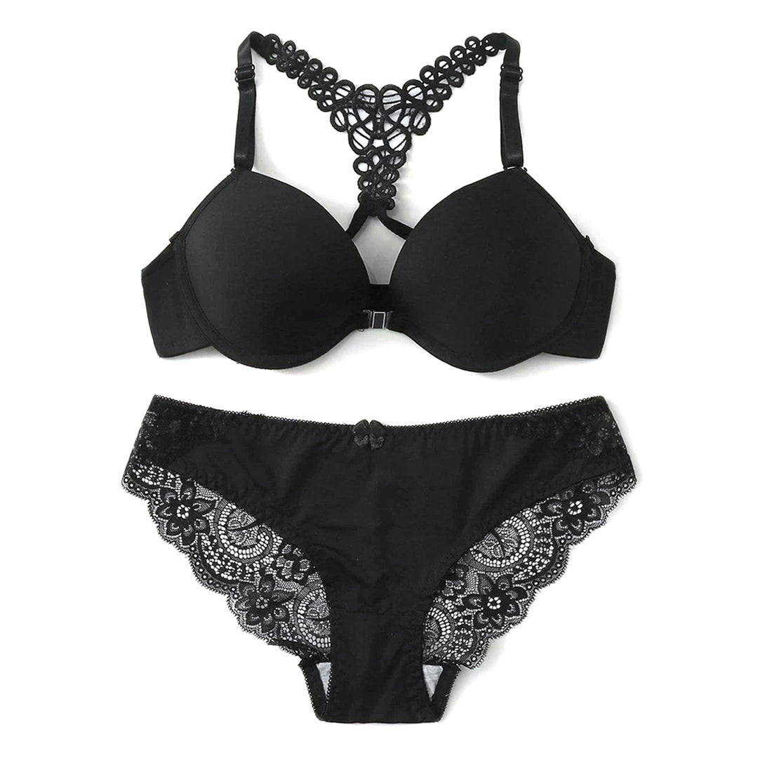 BELLEZA FRONT OPEN PADDED BRA SET A2128 RED / 38-B - MamasJan Lingerie