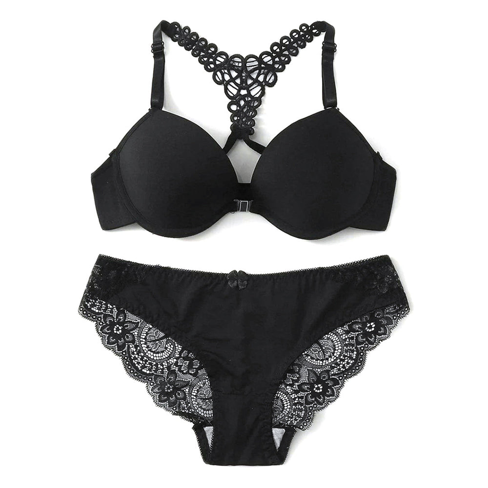 BELLEZA FRONT OPEN PADDED BRA SET A2128 RED / 38-B - MamasJan Lingerie