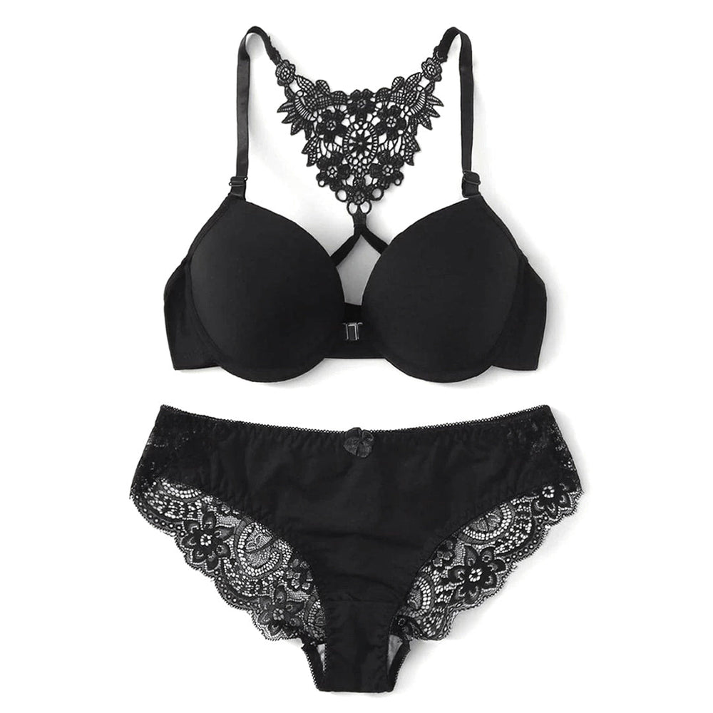 BELLEZA FRONT OPEN PADDED BRA SET A2130 RED / 38-B - MamasJan Lingerie