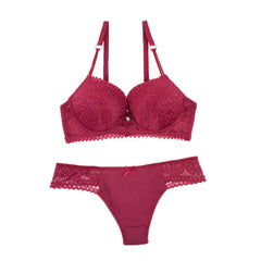 BELLEZA PUSH UP BRA SET A61033 MAHROON / 36B - MamasJan Lingerie