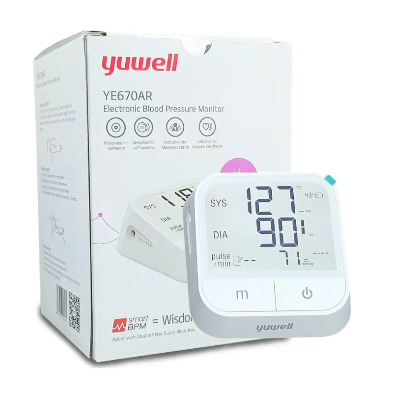 Yuwell Blood Pressure Monitor Digital Yuwell Ye670Ar Rechargeable - The Healthcare Shop Pakistan