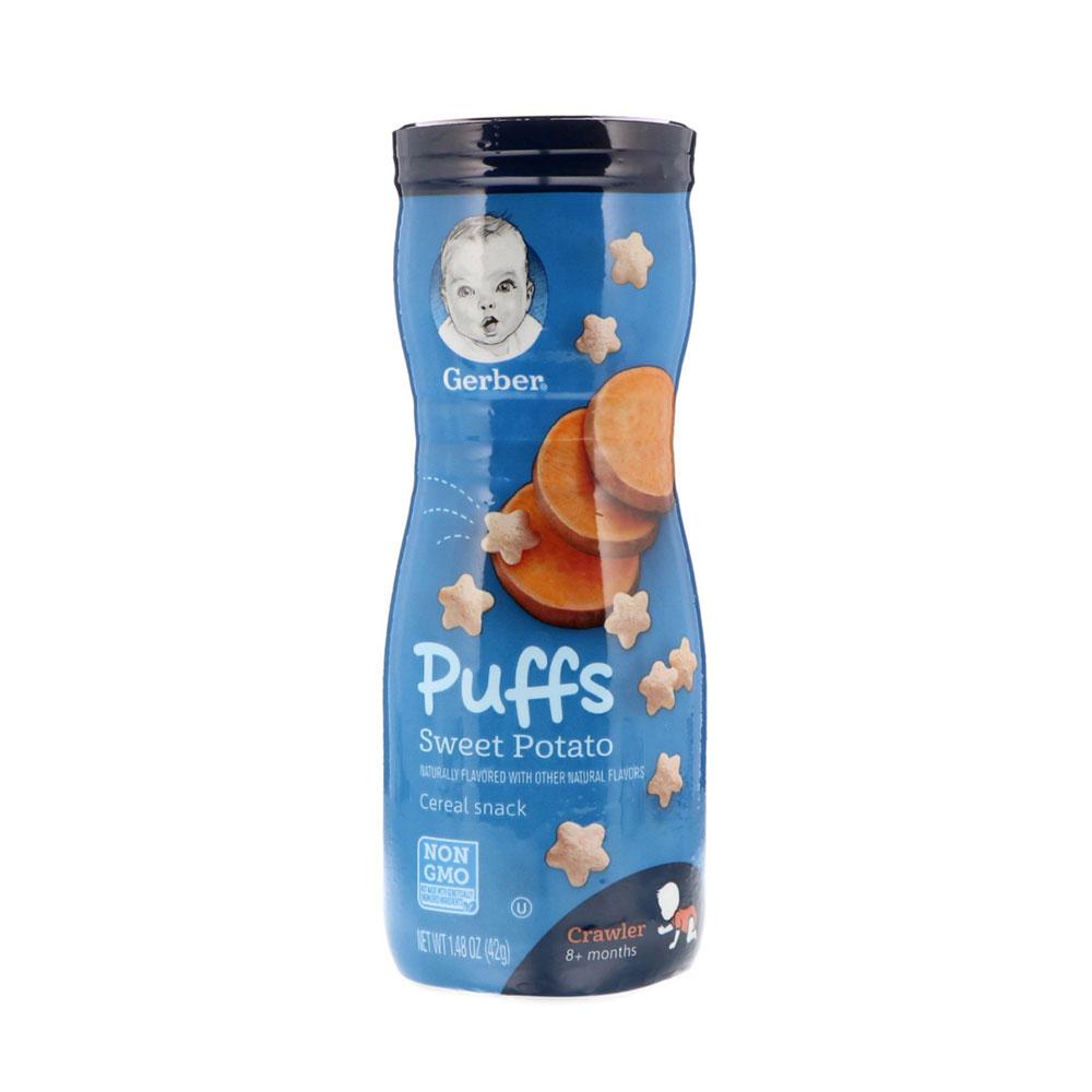 GERBER PUFFS CEREAL SNACK SWEET POTATO 42 GM Default Title - MamasJan GroceryFoods