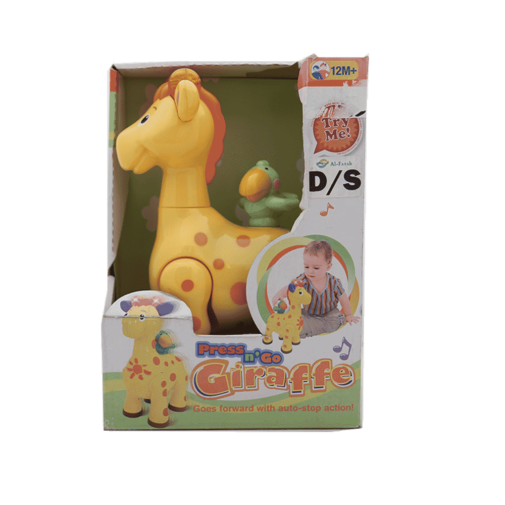 051359 PRESS N GO GIRAFFE Default Title - MamasJan Toys