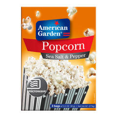 AMERICAN GARDEN POP CORN SEA SALT AND PEPPER 273 GM Default Title - MamasJan Grocery