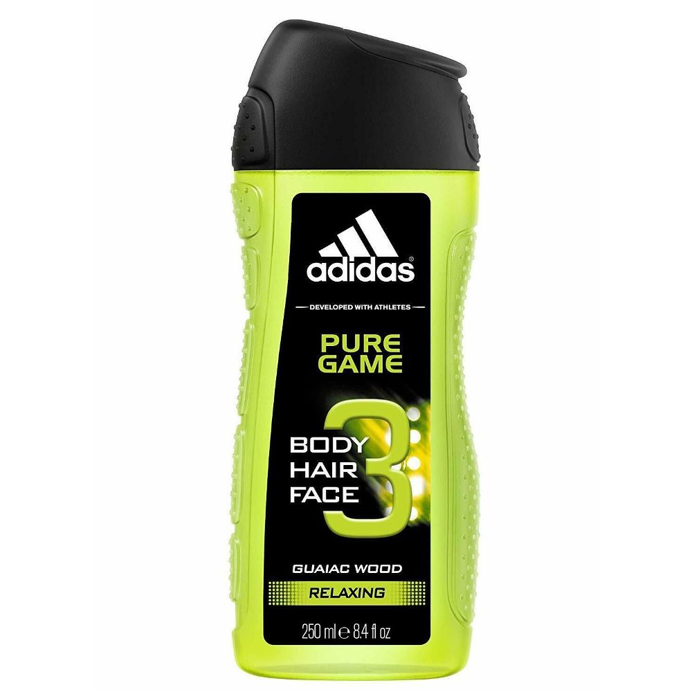 ADIDAS SHOWER GEL PURE GAME RELAXING 3IN1 250 ML Default Title - MamasJan Grocery Nonfood