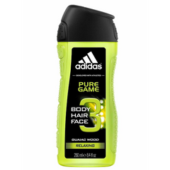 ADIDAS SHOWER GEL PURE GAME RELAXING 3IN1 250 ML Default Title - MamasJan Grocery Nonfood