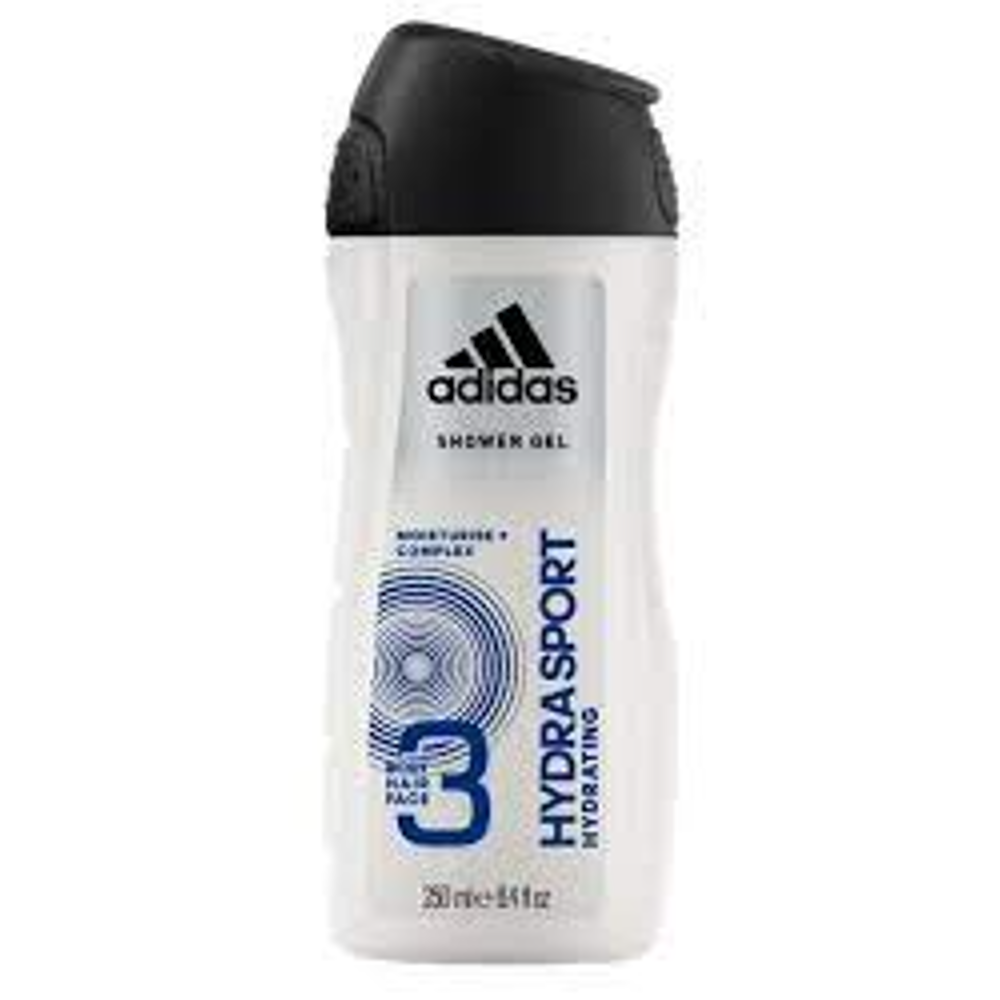 ADIDAS SHOWER GEL HYDRA SPORT MOISTURISE COMPLEX 3IN1 250 ML Default Title - MamasJan Grocery Nonfood
