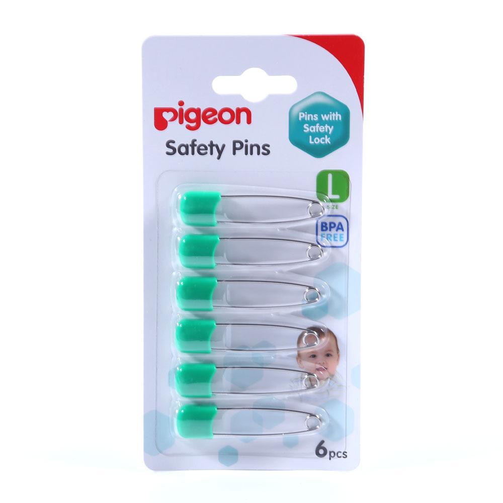 PIGEON BABY SAFETY PINS L+6PCS 10881 Default Title - MamasJan Grocery Nonfood