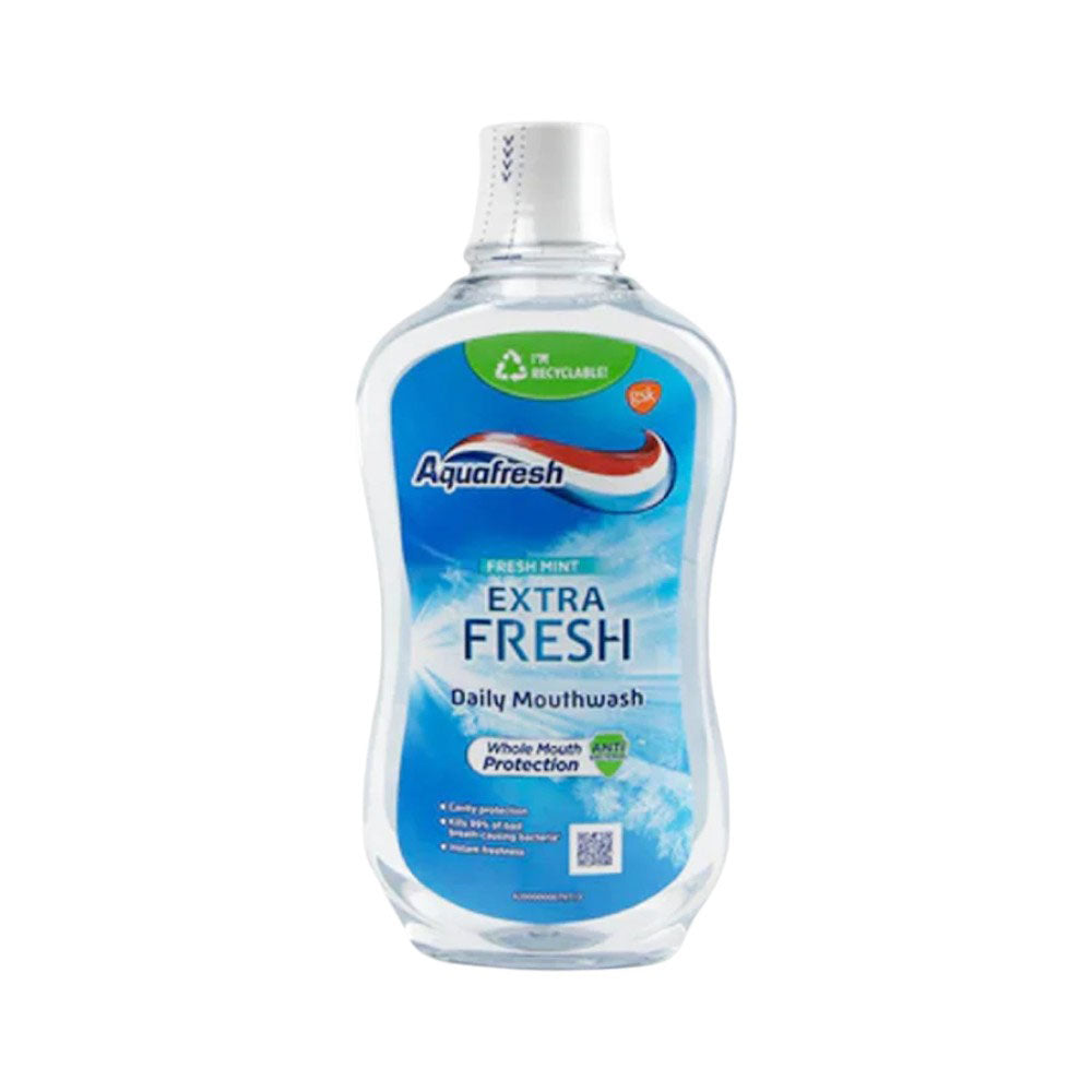 AQUAFRESH MOUTH WASH FRESH MINT EXTRA FRESH 500 ML Default Title - MamasJan Grocery Nonfood