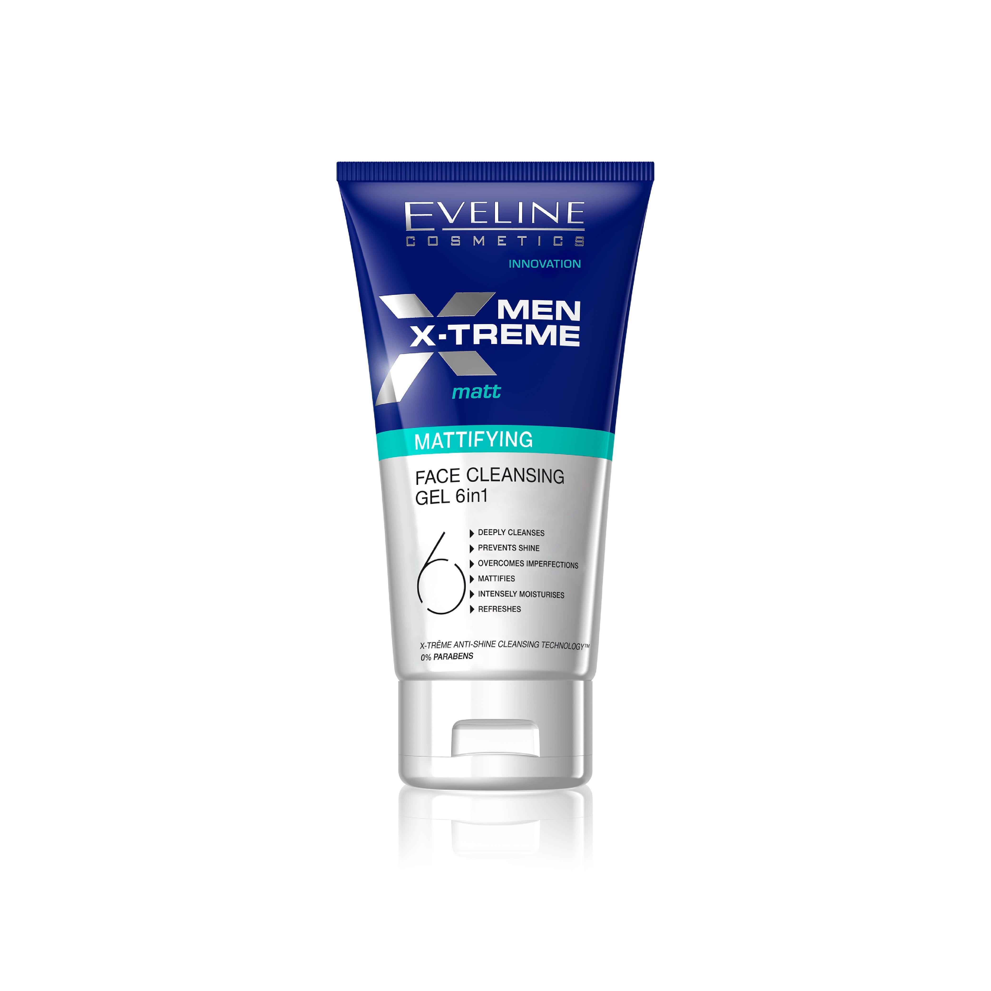EVELINE MEN XTREME MATTIFYING FACE CLEANSING GEL 6 IN 1 150M Default Title - MamasJan skincare
