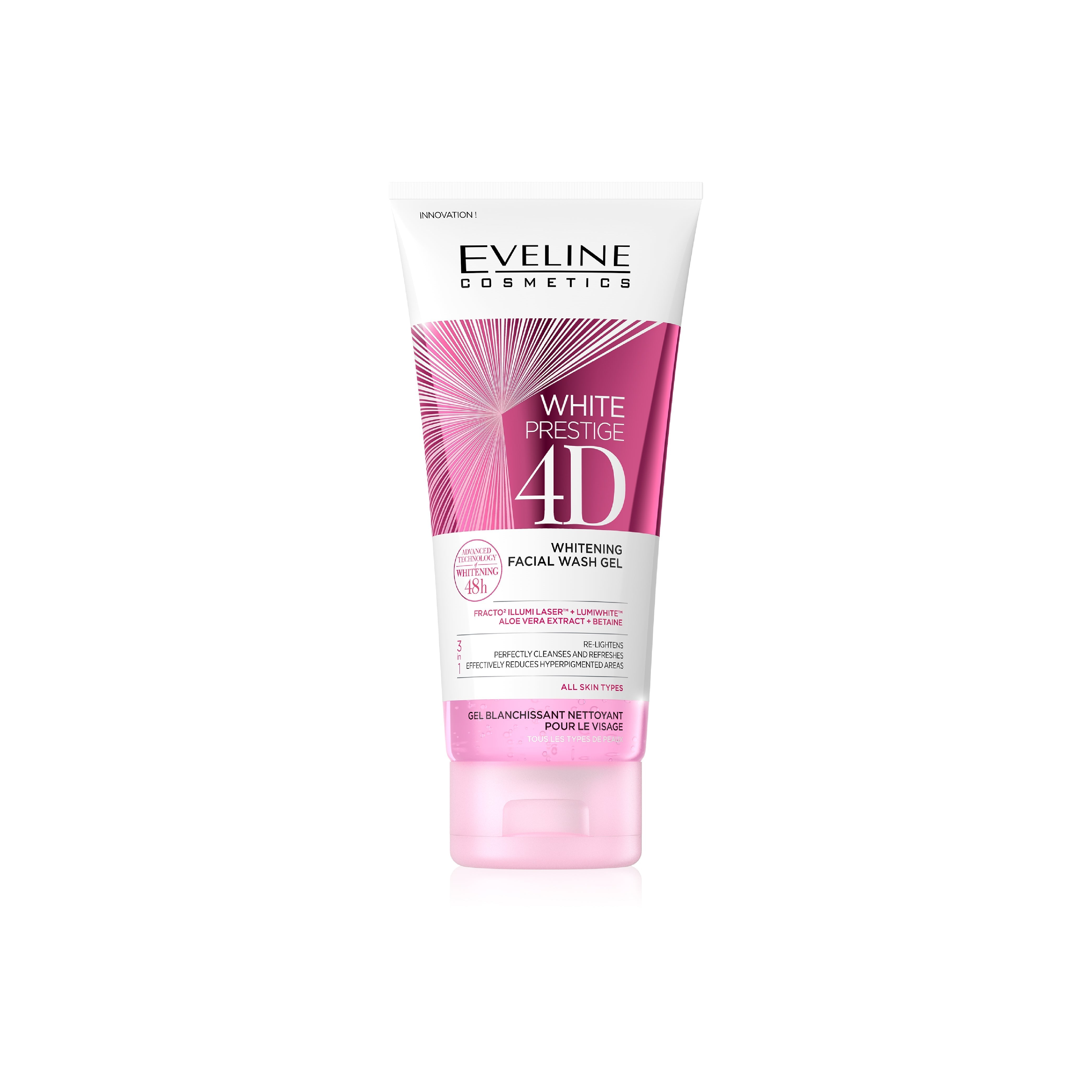 EVELINE WHITE PRESTIGE 4D WHITENING FACIAL WASH GEL 200 ML Default Title - MamasJan skincare