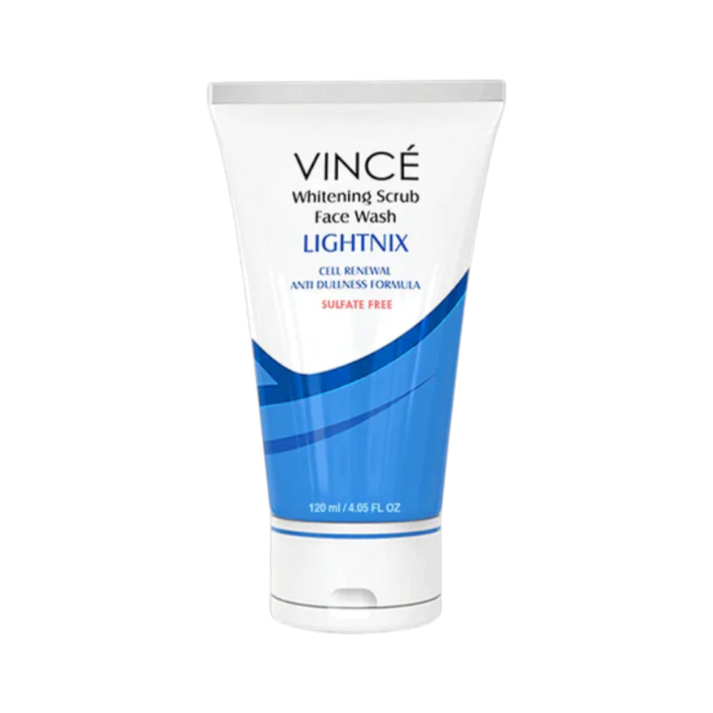 VINCE WHITENING SCRUB FACE WASH LIGHTNIX 120 ML Default Title - MamasJan skincare