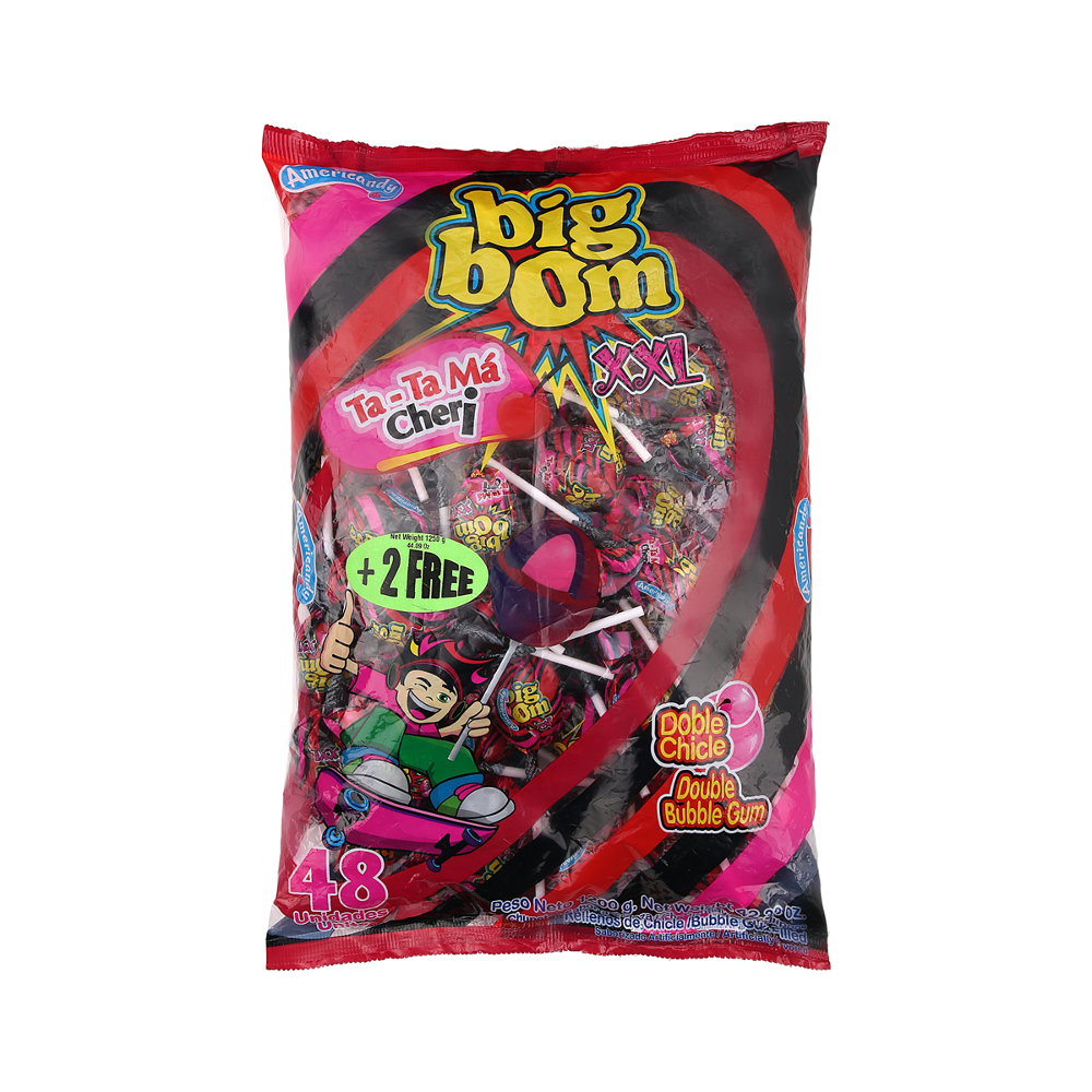 BIG BOM LOLLY POP TA-TA MA CHERI 48PC XXL PACK 1200 GM Default Title - MamasJan Grocery
