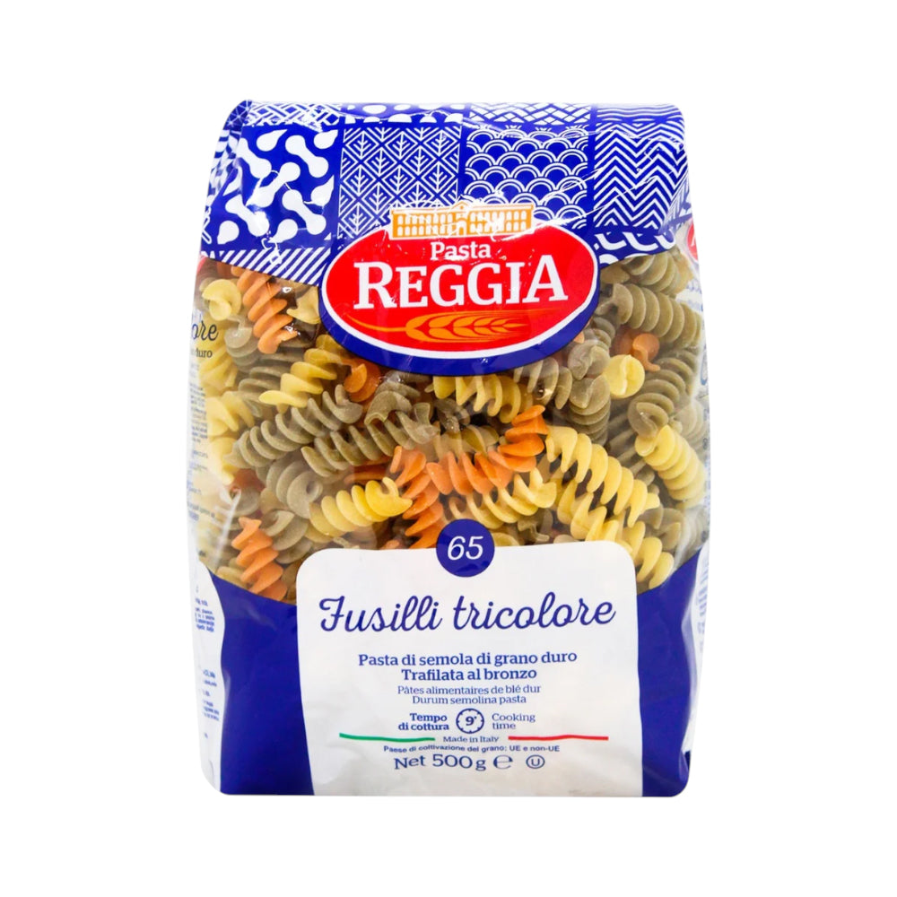 REGGIA PASTA 65 FUSILLI TRICOLORE 500 GM Default Title - MamasJan Grocery