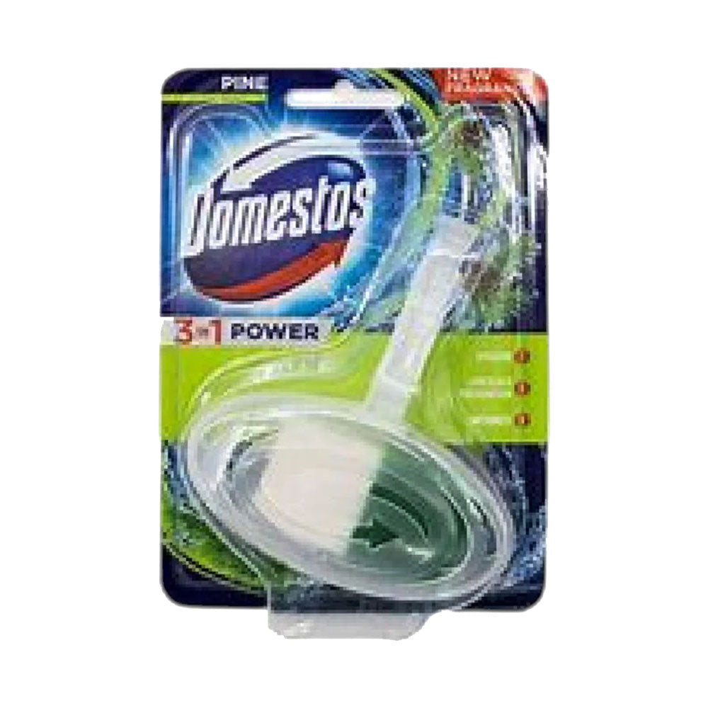 DOMESTOS TOILET FRESHNER BLOCK PINE 3 IN 1 40 GM Default Title - MamasJan Grocery Nonfood