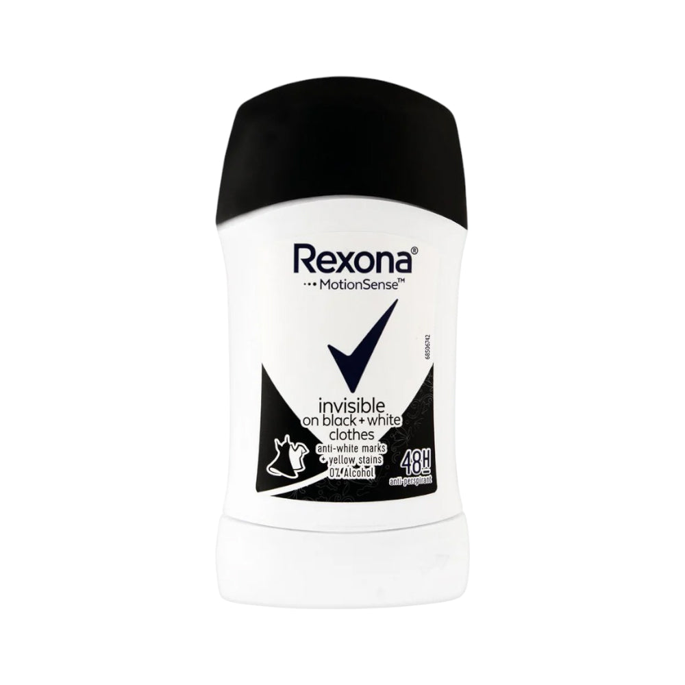 REXONA DEO STICK INVISIBLE BLACK WHITE 40 ML Default Title - MamasJan Grocery Nonfood