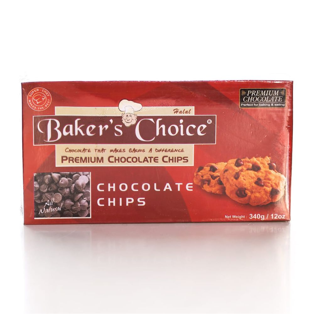 BAKERS CHOICE CHOCOLATE CHIPS 340 GM Default Title - MamasJan Grocery