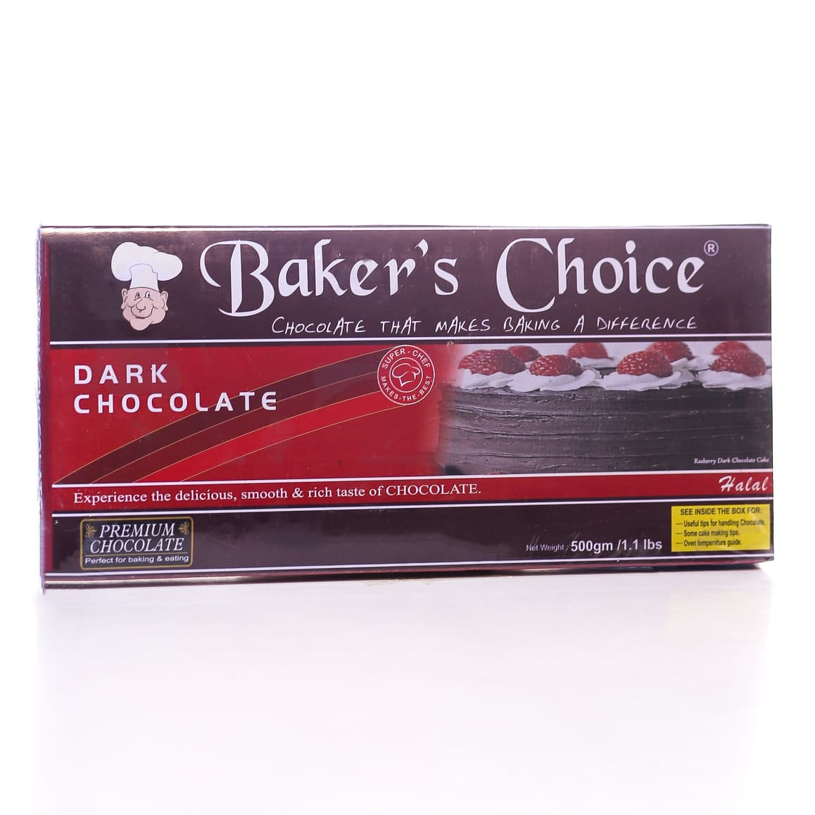 BAKERS CHOICE DARK CHOCOLATE 500GM Default Title - MamasJan Grocery