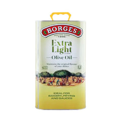 BORGES EXTRA LIGHT OLIVE OIL TIN BOTTLE 4 LTR Default Title - MamasJan Grocery